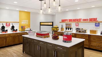 Free daily self-serve breakfast