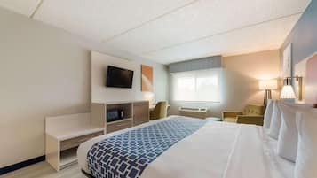 客房, 1 張特大雙人床, 身障無障礙空間, 非吸煙房 (Bathtub W/grab Bars) | 書桌、筆電工作空間、遮光布/窗簾、折疊床/加床