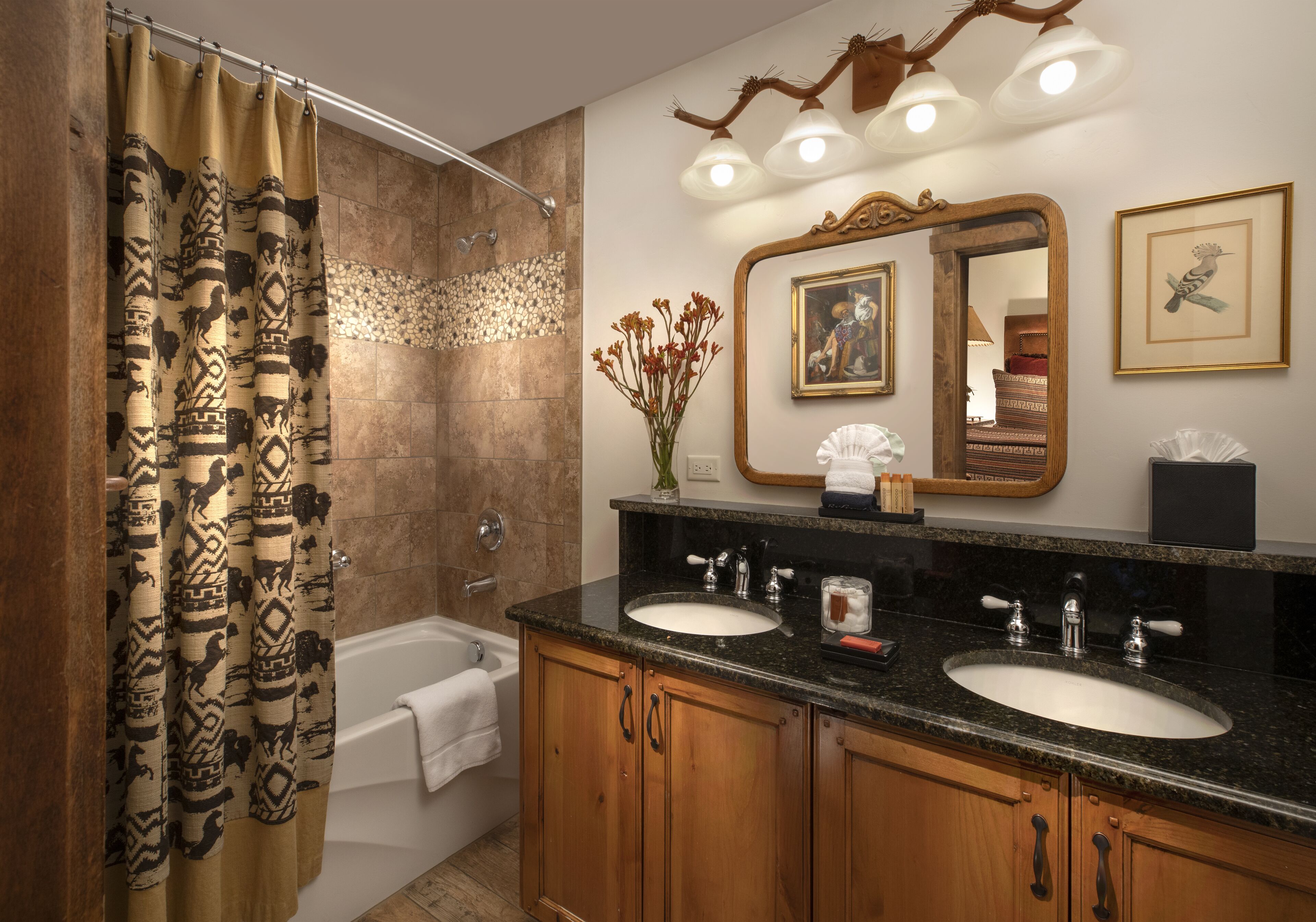 cottage suite 50 | bathroom | designer toiletries, hair dryer, towels, soap