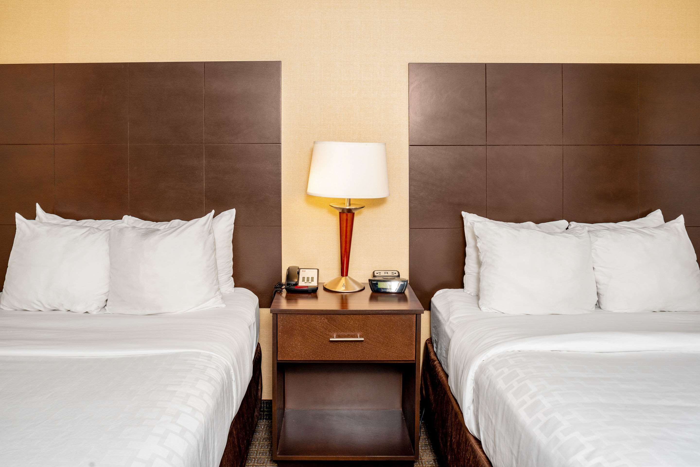 desk, blackout curtains, iron/ironing board, cots/infant beds