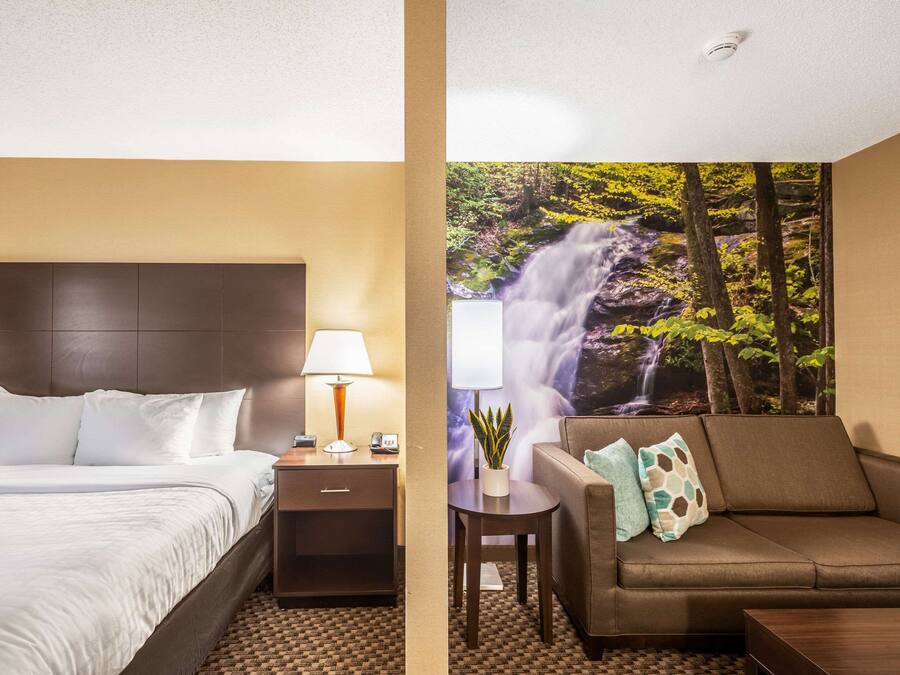 Desk, blackout drapes, iron/ironing board, cribs/infant beds