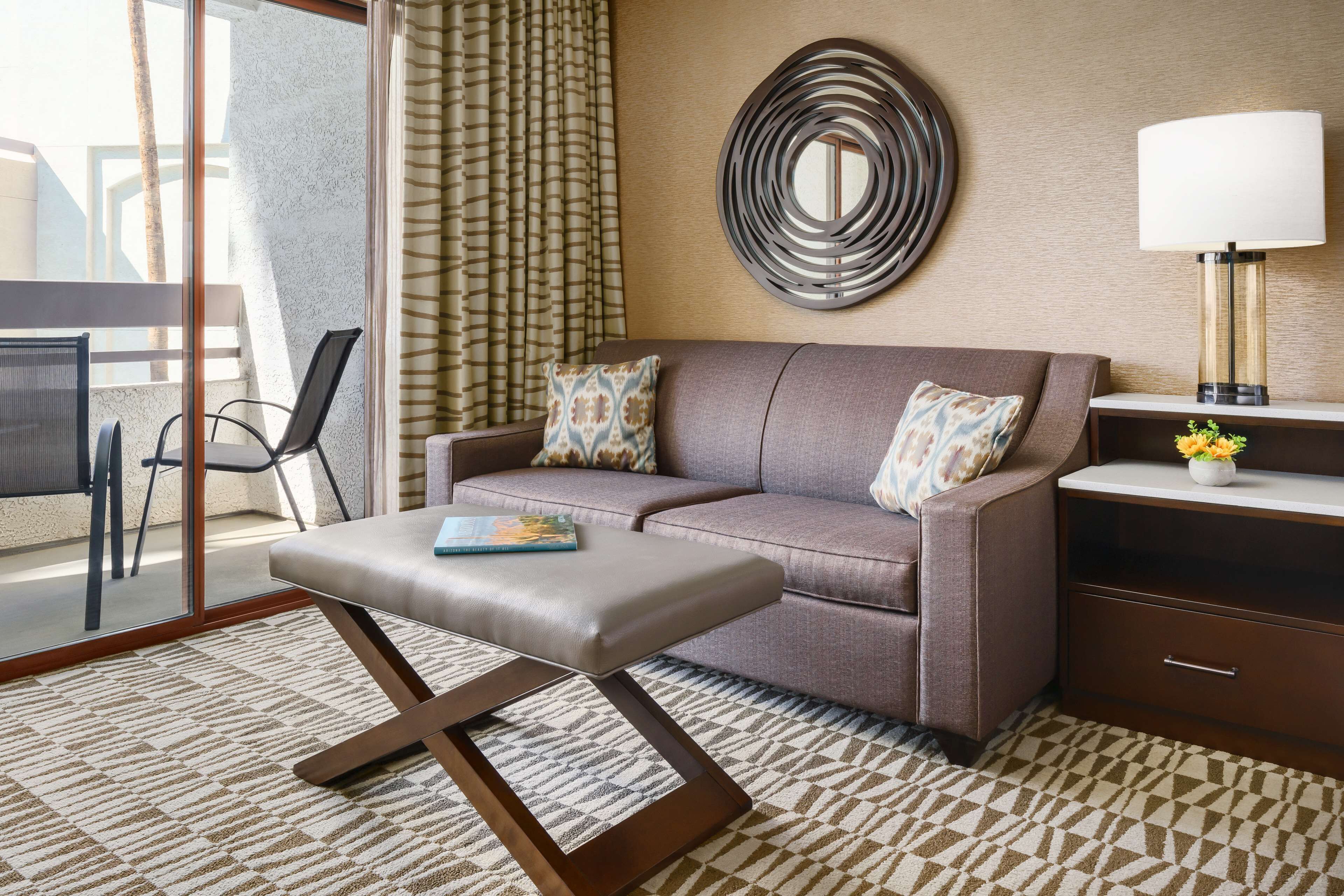 room, 1 king bed with sofa bed | living area | 48-inch tv with cable channels, pay films