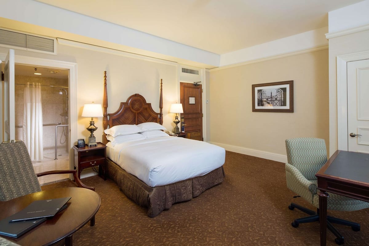 Premium bedding, pillowtop beds, in-room safe, desk