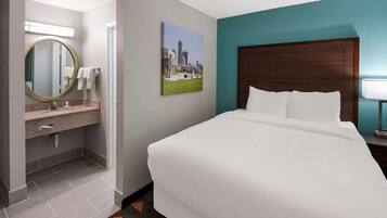 Standard Room, 2 Queen Beds, Non Smoking | Minibar, desk, blackout curtains, iron/ironing board