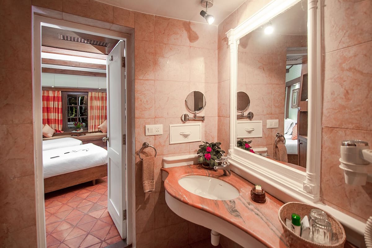 heritage room | bathroom | free toiletries, hair dryer, slippers, bidet