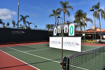 Tennis court at La Jolla Shores Hotel