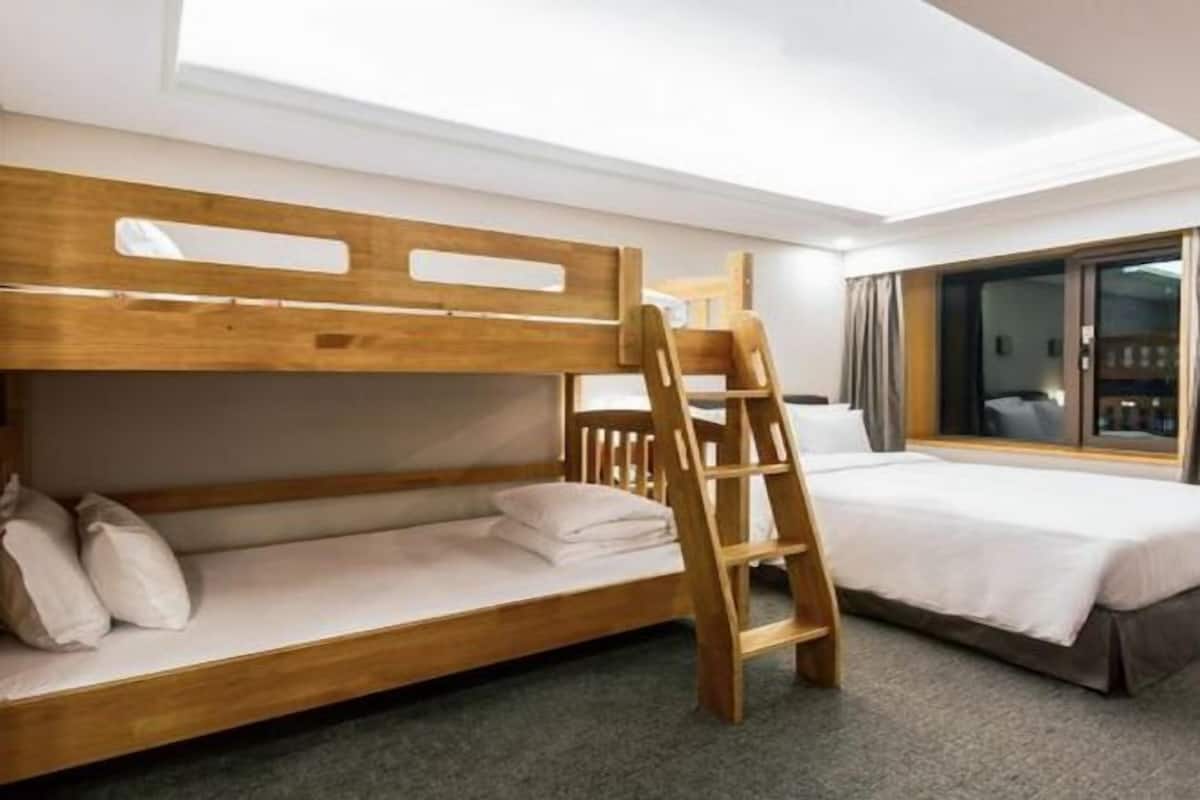 1 habitación y ropa de cama de alta calidad