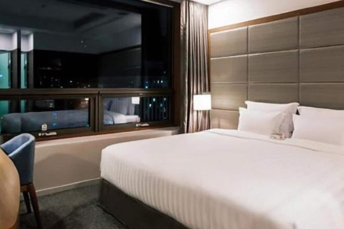 1 habitación y ropa de cama de alta calidad
