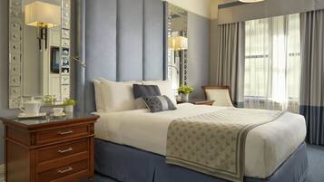 Premium bedding, pillowtop beds, in-room safe, individually decorated