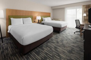 Deluxe Room, 2 Double Beds, Non Smoking, Balcony | Egyptian cotton sheets, premium bedding, pillowtop beds