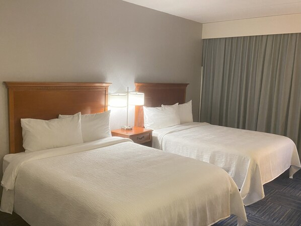Premium bedding, down comforters, individually furnished, desk