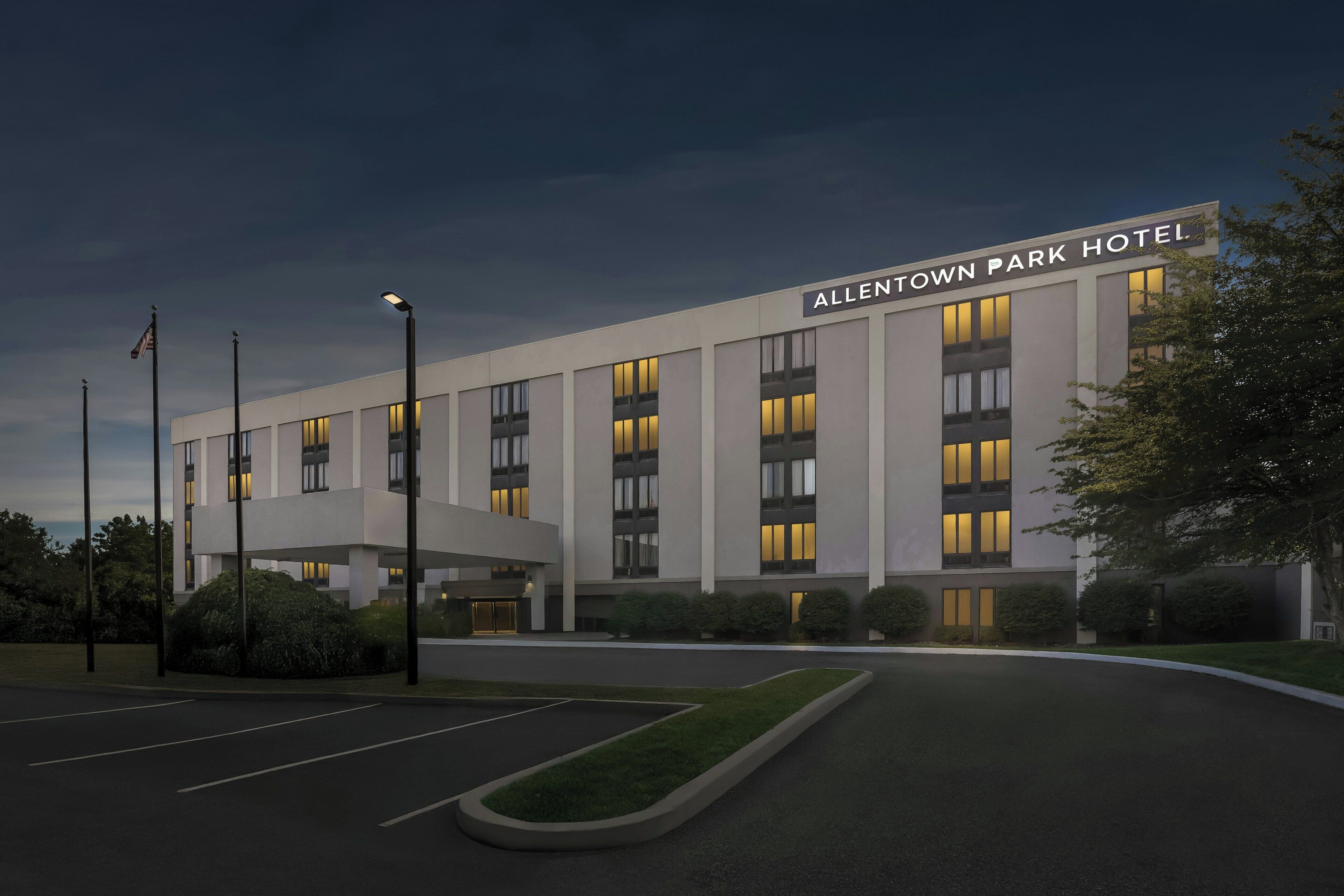 Front of property - evening/night