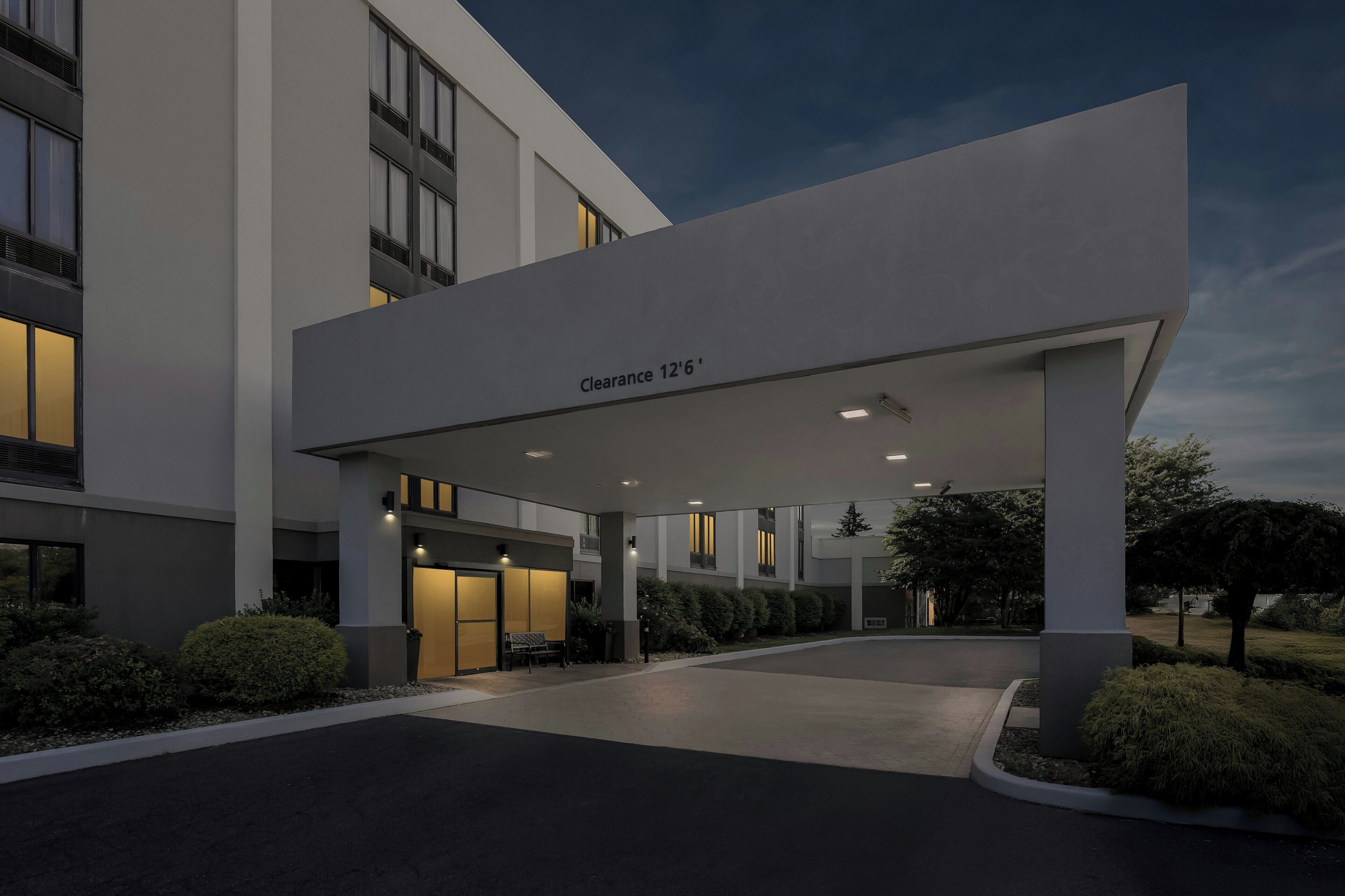 Front of property – evening/night