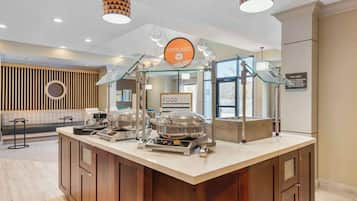 Free daily buffet breakfast