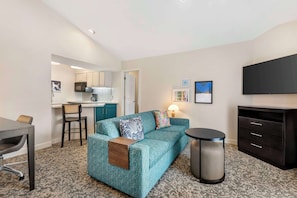 Suite, 1 King Bed (One Bedroom) | Living room