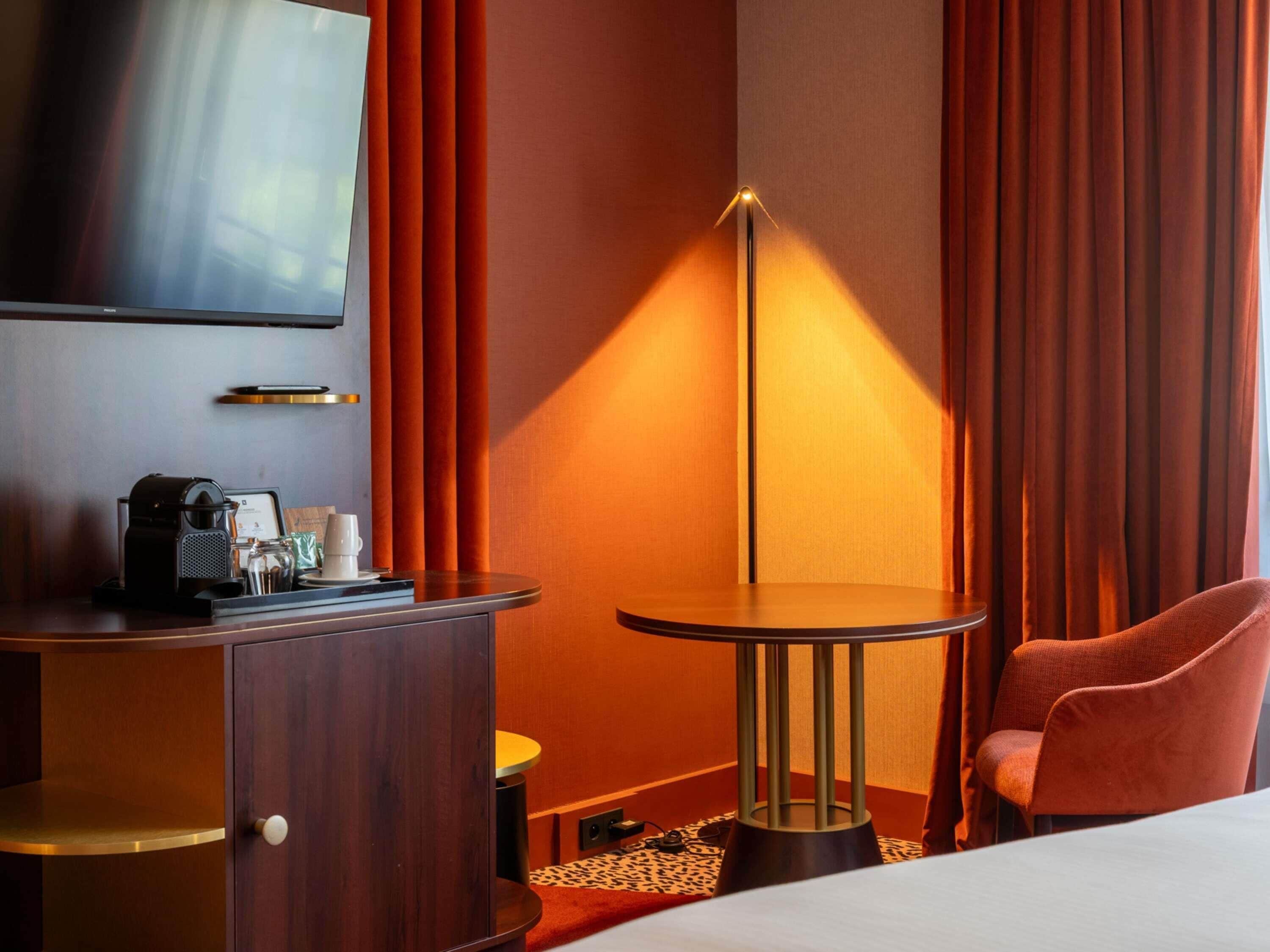 Premium bedding, pillow-top beds, free minibar items, in-room safe