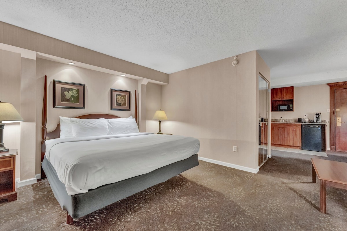 suite, 1 bedroom | in-room safe, desk, soundproofing, iron/ironing board