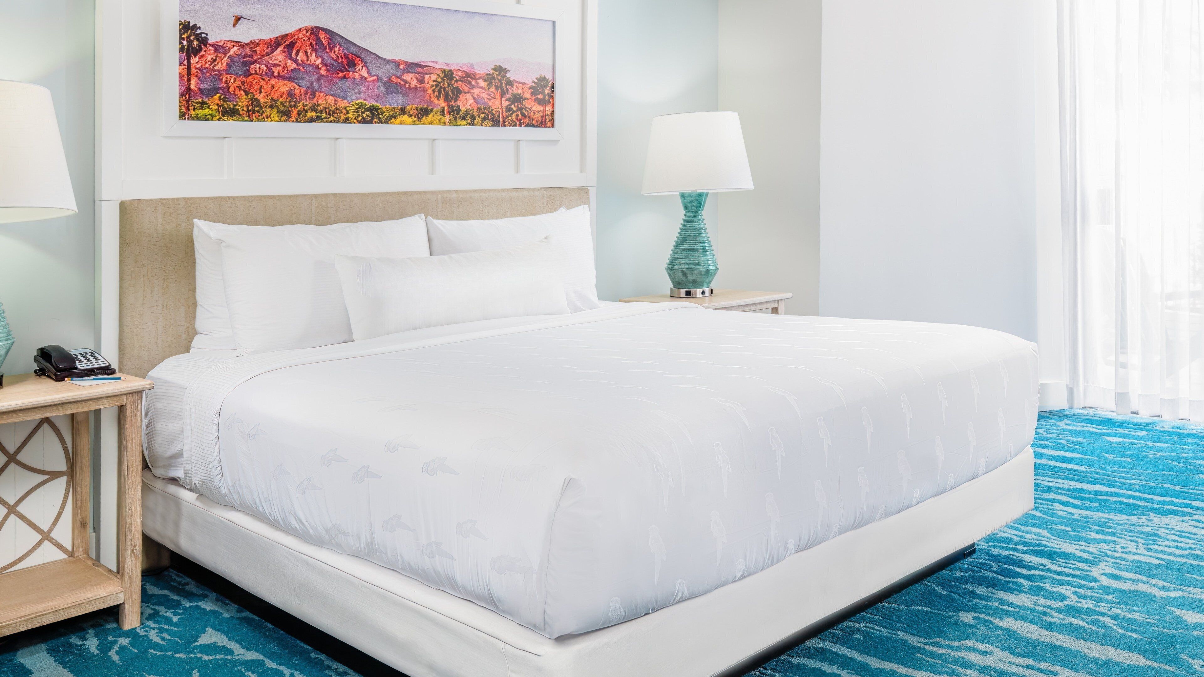 Svit - 1 kingsize-säng med bäddsoffa (Agave) | 1 sovrum, egyptiska bomullslakan och sängtillbehör av högsta kvalitet