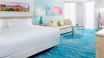 1 bedroom, Egyptian cotton sheets, premium bedding, pillowtop beds