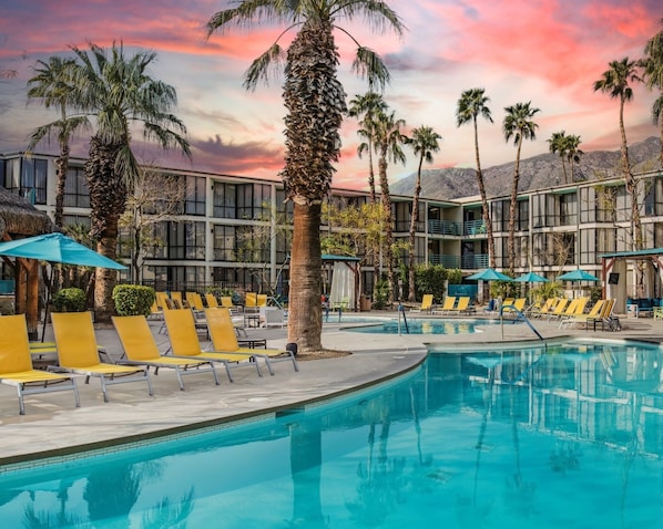 2 outdoor pools, open 6:00 AM to midnight, cabanas (surcharge)