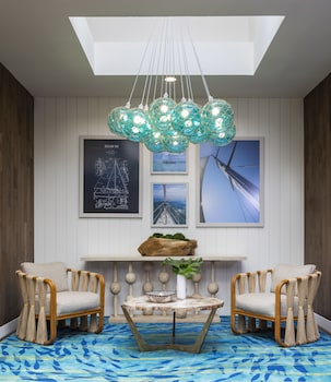 Sitting area in hotel lobby at Riviera Resort Palm Springs