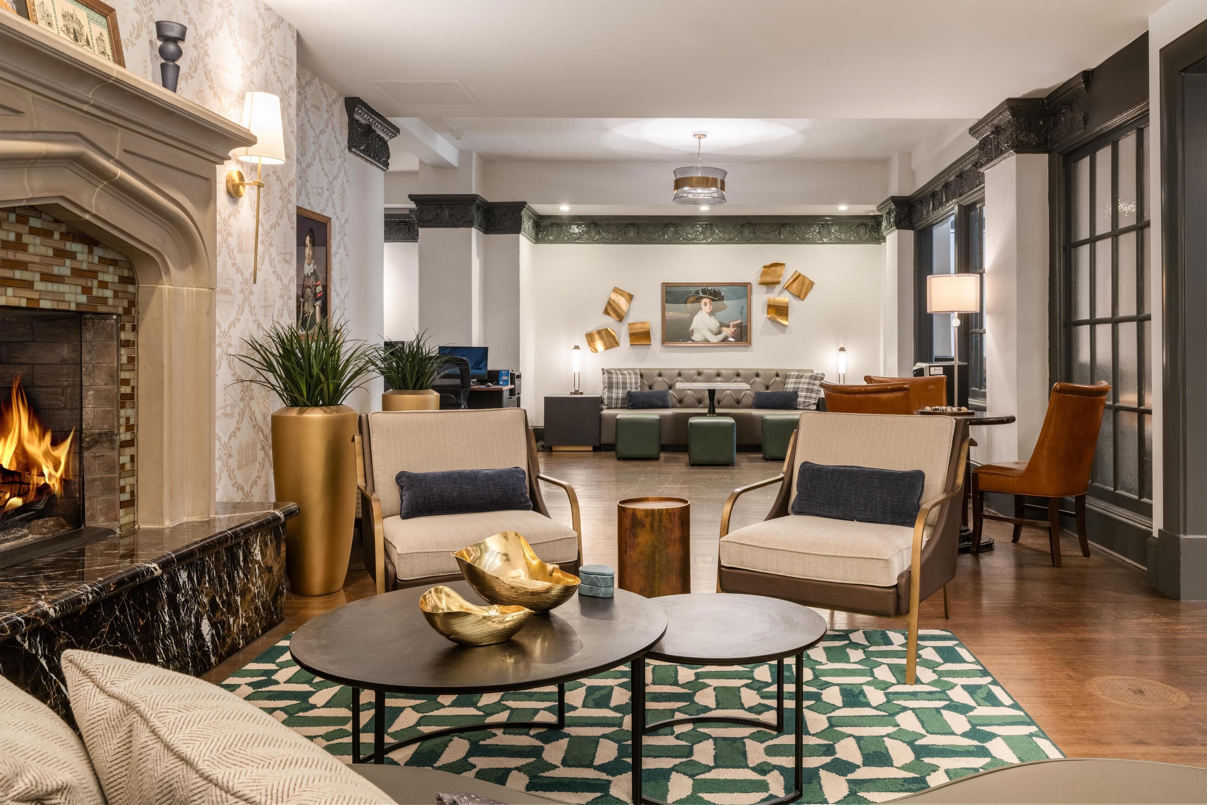 Sala de estar en el lobby