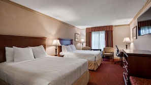 Deluxe Suite, 2 Queen Beds, Non Smoking, Kitchenette | Premium bedding, pillow-top beds, desk, laptop workspace
