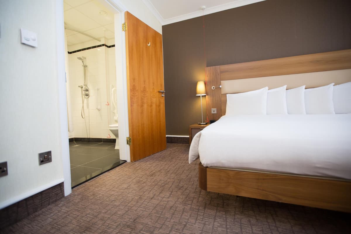 Double Hilton Accessible Room | Premium bedding, minibar, in-room safe, desk