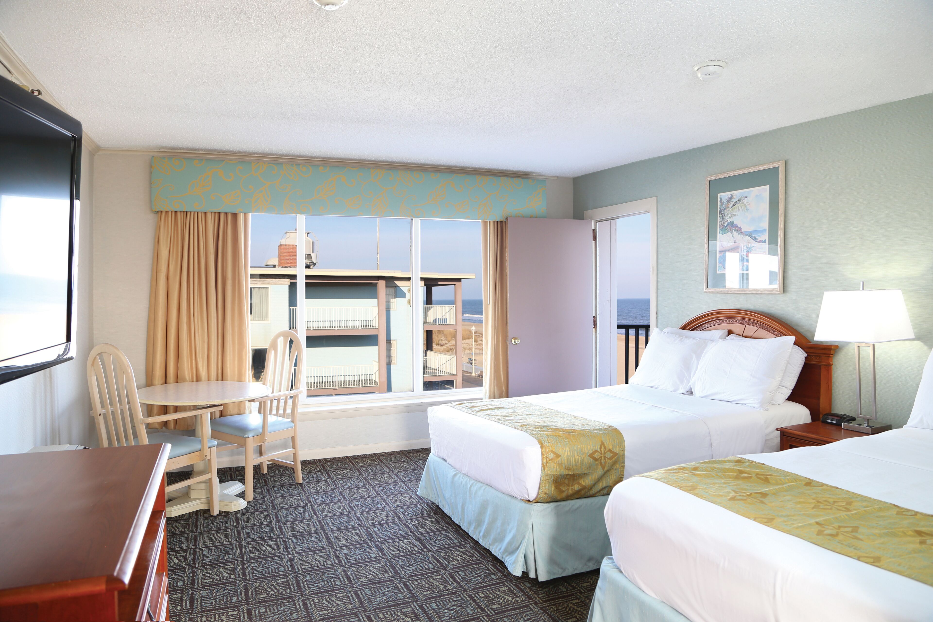 Blackout curtains, iron/ironing board, free WiFi, bed sheets