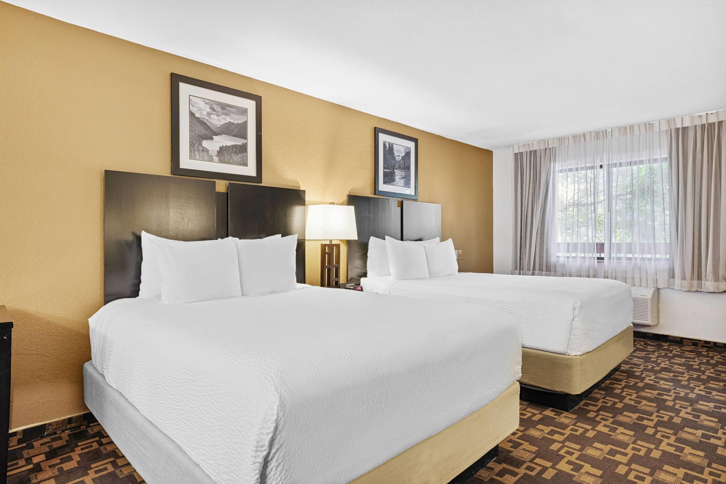 Efficiency, Room, 2 Queen Beds, Non Smoking | Individually decorated, individually furnished, desk, laptop workspace