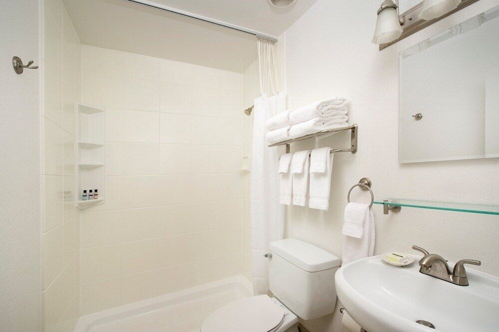 Baño | Amenidades de baño gratuitas, secadora de cabello, toallas 