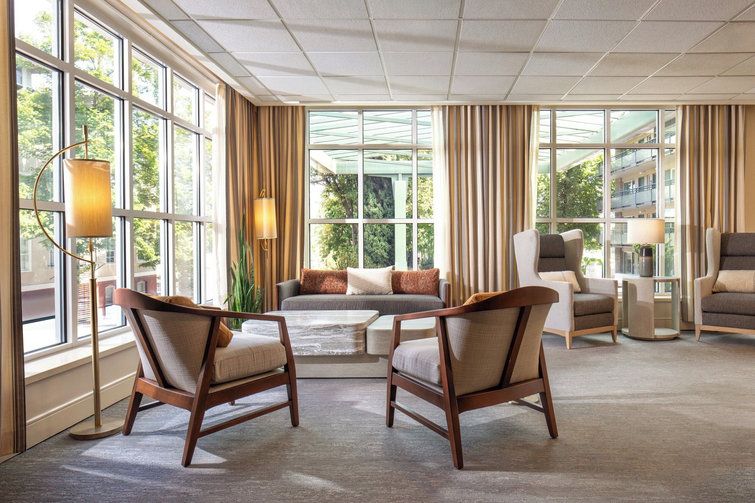 Sala de estar en el lobby