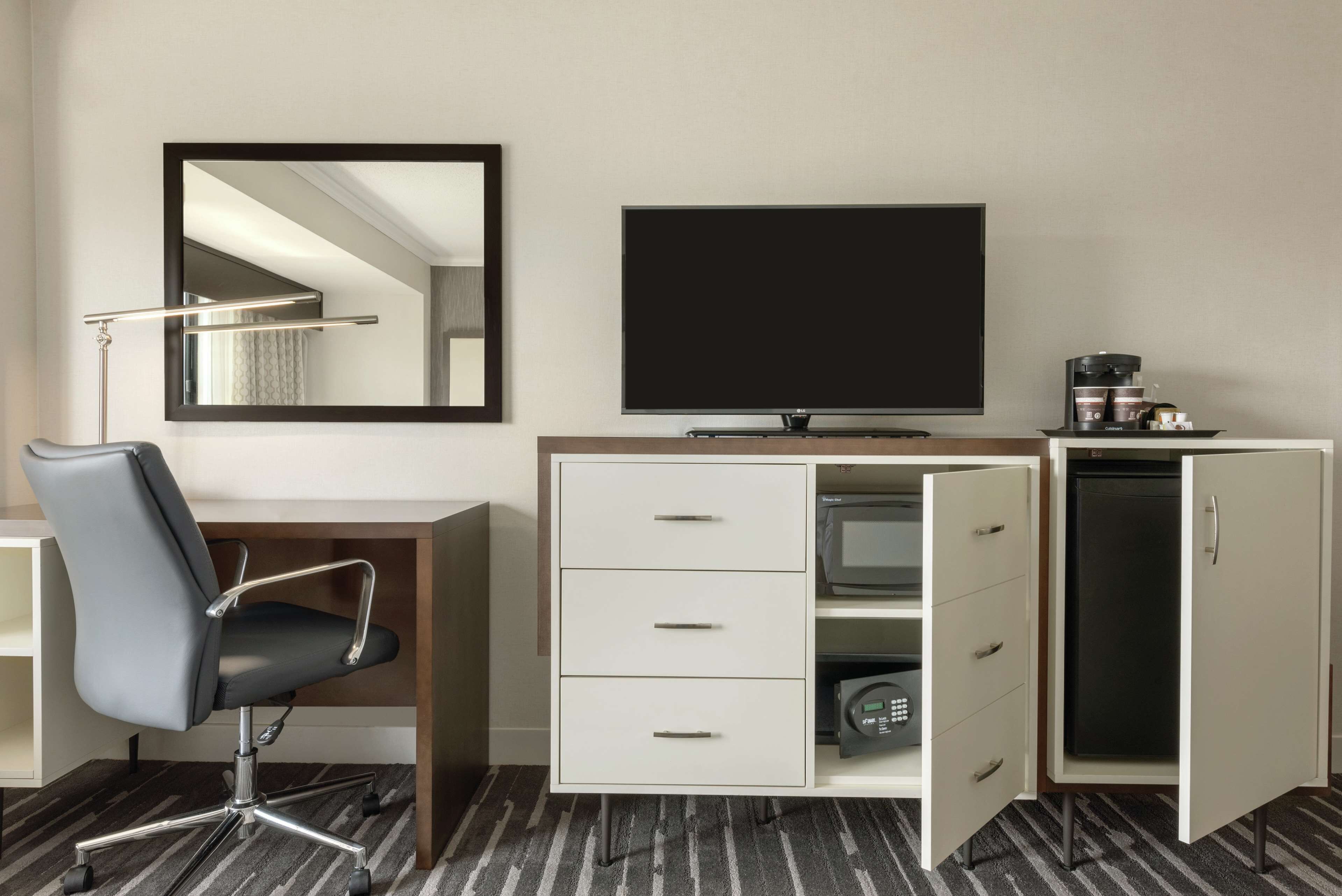 premium bedding, in-room safe, desk, blackout curtains