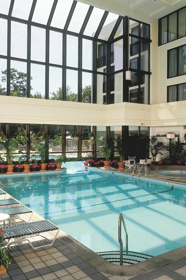Indoor pool, seasonal outdoor pool