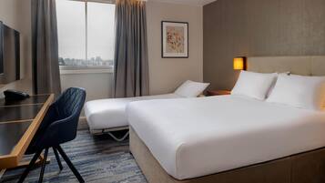 Double Room with Roll Away Bed | In-room safe, desk, laptop workspace, blackout drapes