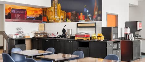 Free daily buffet breakfast