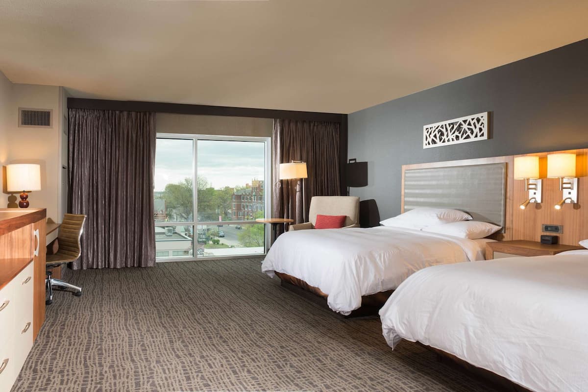 room, 2 queen beds, accessible, bathtub | egyptian cotton sheets, premium bedding, in-room safe, desk