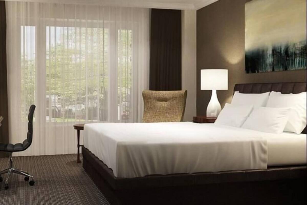 Premium bedding, down comforters, pillowtop beds, in-room safe