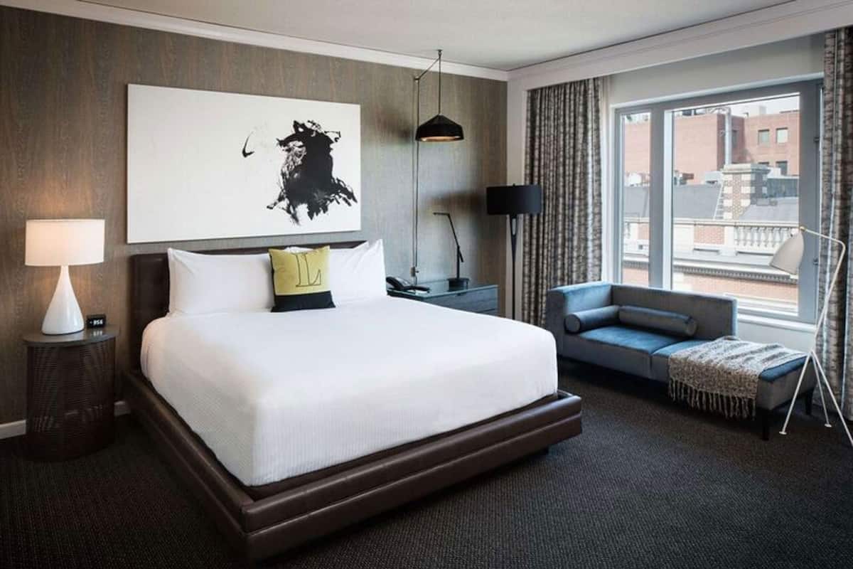 Premium bedding, down comforters, pillowtop beds, in-room safe