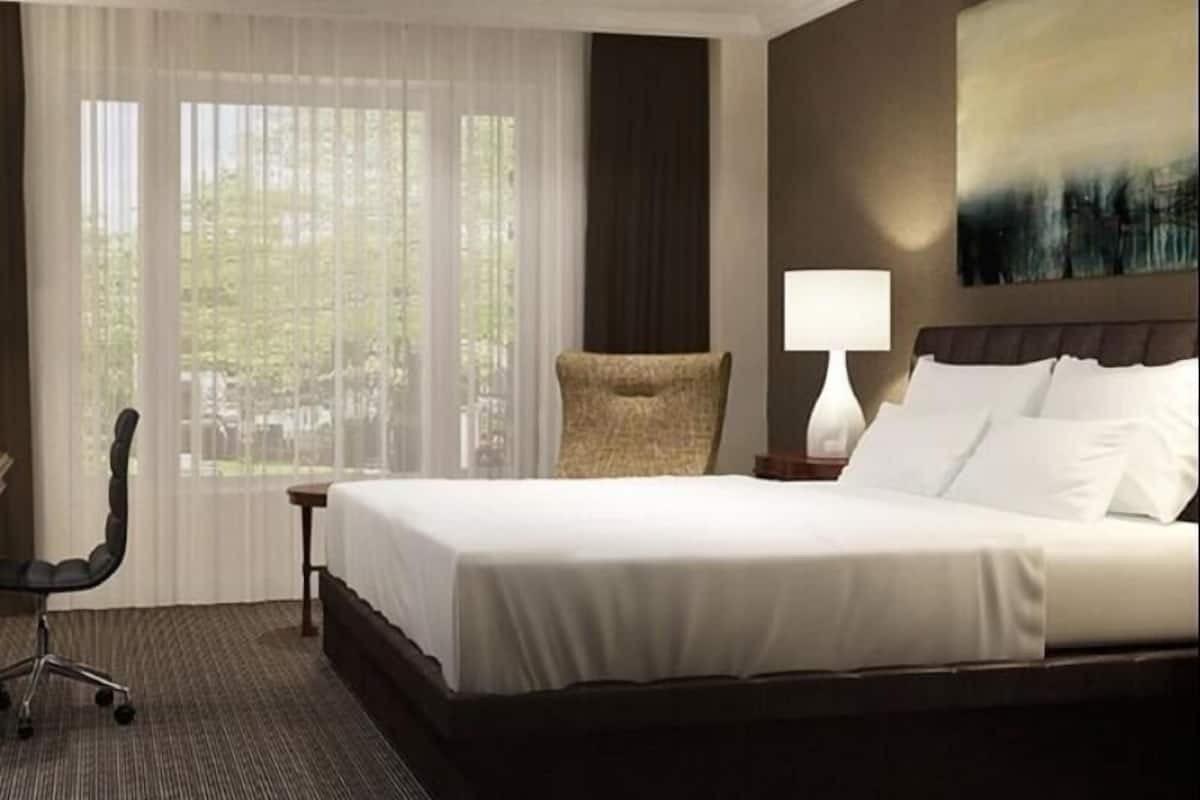 Premium bedding, down comforters, pillowtop beds, in-room safe