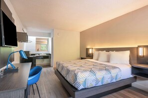 Minibar, desk, laptop workspace, blackout curtains - Motel 6 Charlotte, NC - Coliseum (Charlotte)