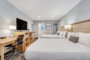 Standard Room, 2 Queen Beds, Non Smoking, Refrigerator & Microwave