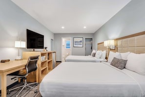 Standard Room, 2 Queen Beds, Non Smoking, Refrigerator & Microwave