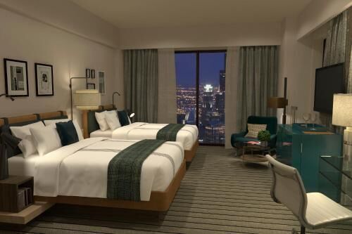 Ropa de cama de alta calidad, colchones con pillow-top y minibar 