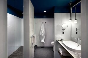 淋浴設備、水力按摩花灑、名牌梳洗用品、風筒