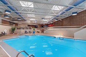 Indoor pool, open 6:00 AM to 11:00 PM, sun loungers