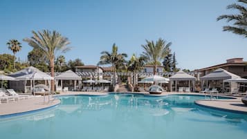 Außenpool, Liegestühle