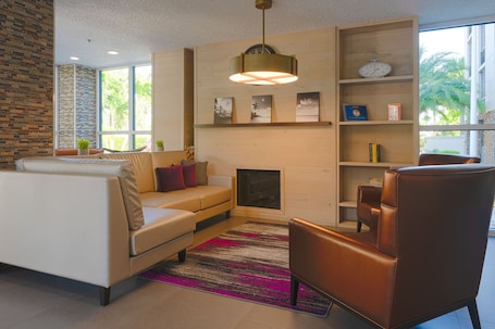 Lobby sitting area. The Palms Inn & Suites