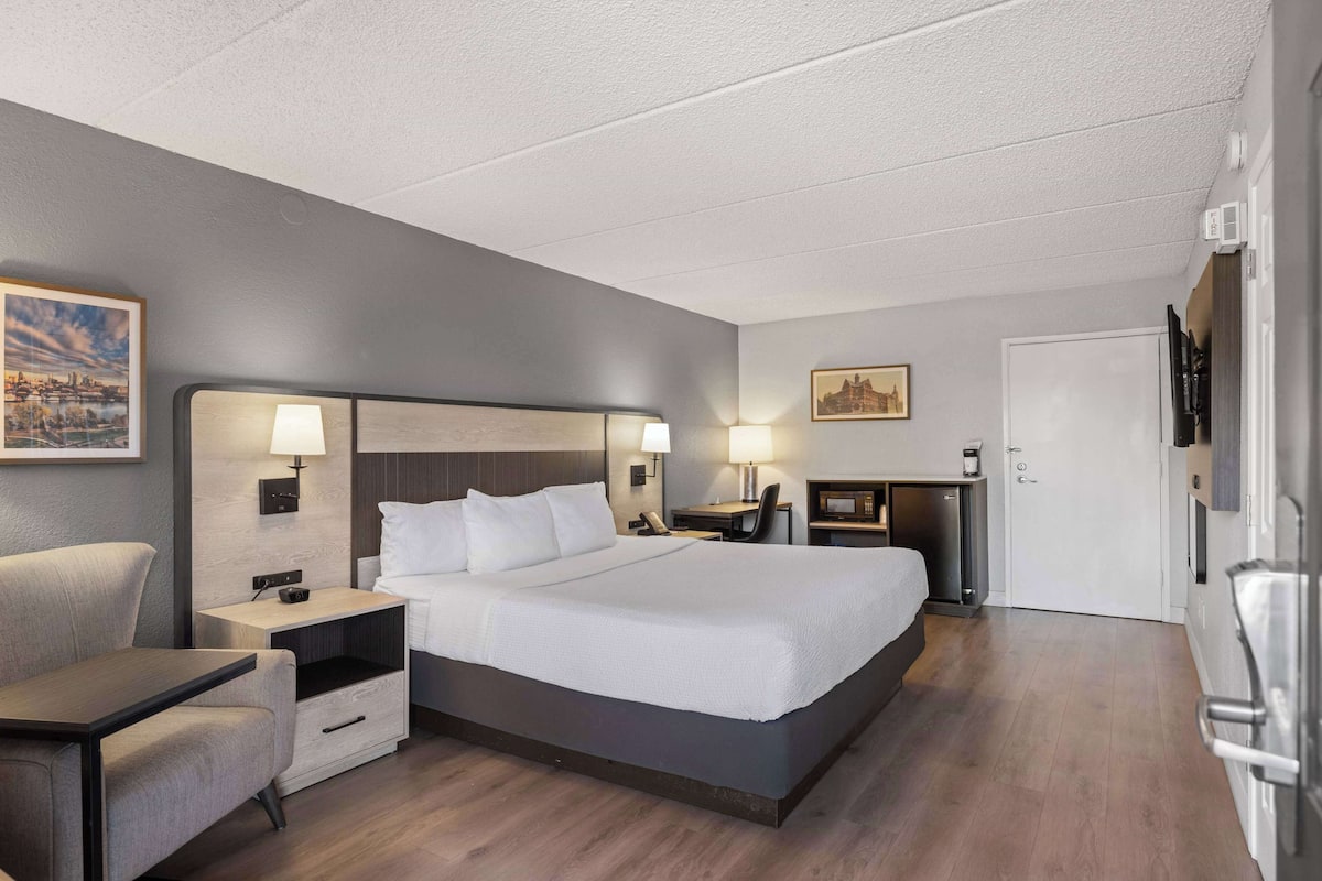 Room, 1 King Bed, Accessible, Non Smoking (Mobility/Hearing Impaired Accessible) | Premium bedding, desk, laptop workspace, blackout drapes