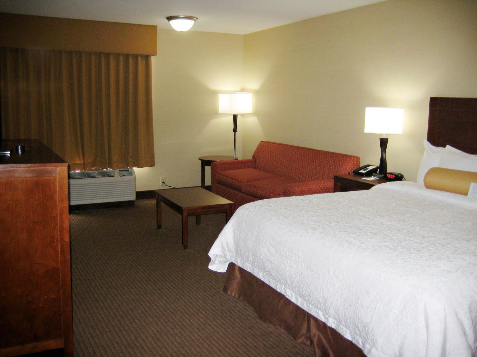 Pillowtop beds, desk, laptop workspace, iron/ironing board